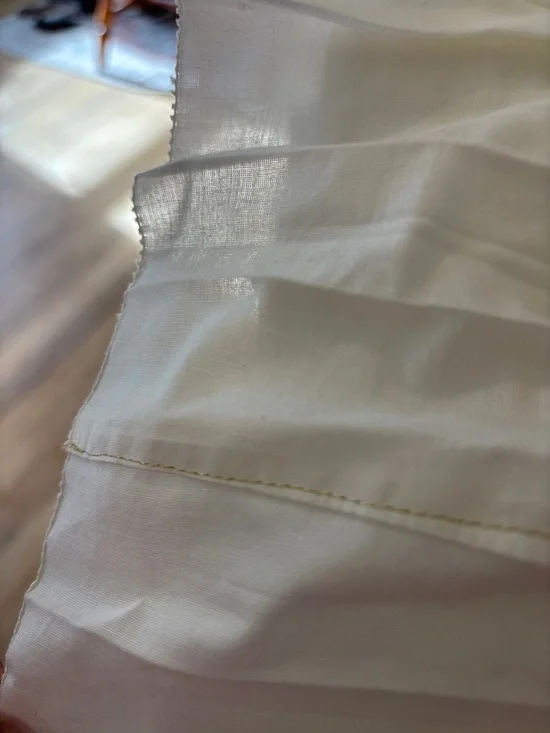 Vintage Albert Nipon Silk & Cotton Embroidered Lace Black and White Piano Key - Picture 6 of 8